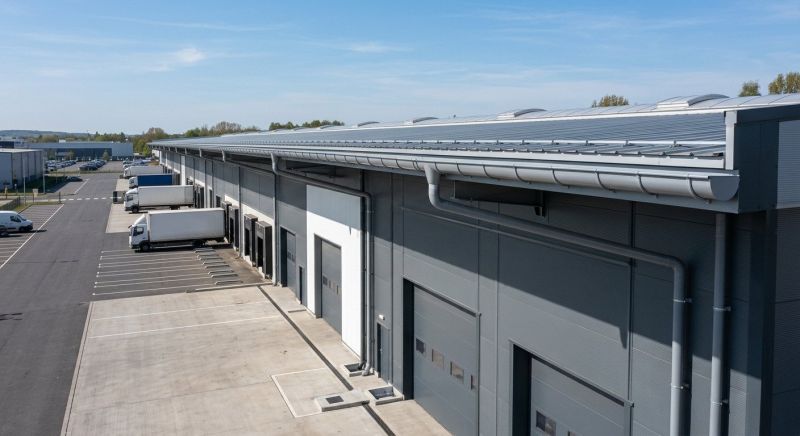 Warehouse Gutter Installation in Sacramento, CA