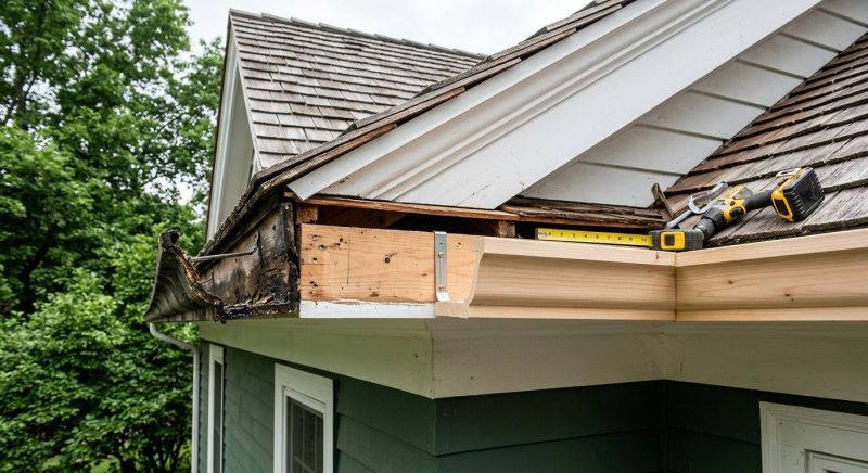 Wood Gutter Replacement in Mcdonough, GA