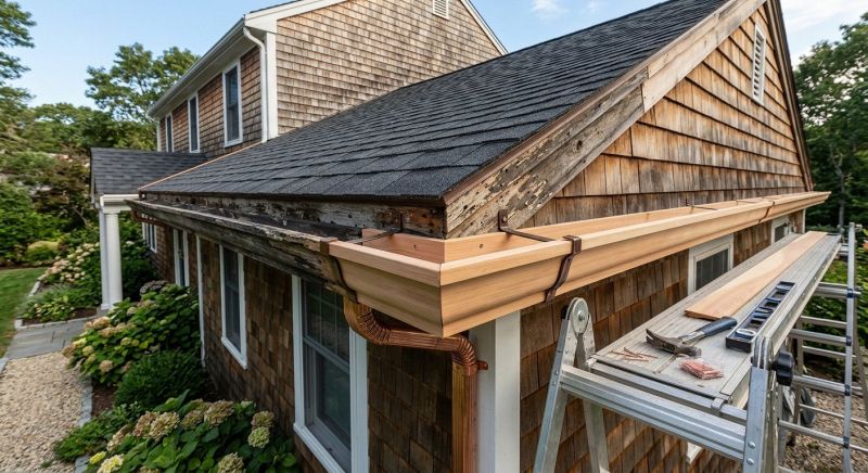 Wood Gutter Replacement in Mcdonough, GA