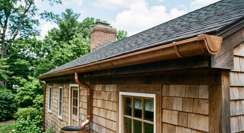 Wood Rain Gutter Installation in Mcdonough, GA